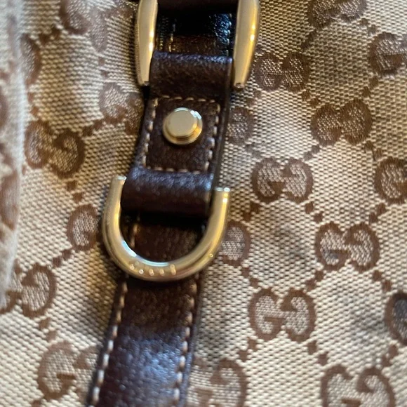 GUC Gucci Monogram Canvas Abbey Handbag - Picture 11 of 16